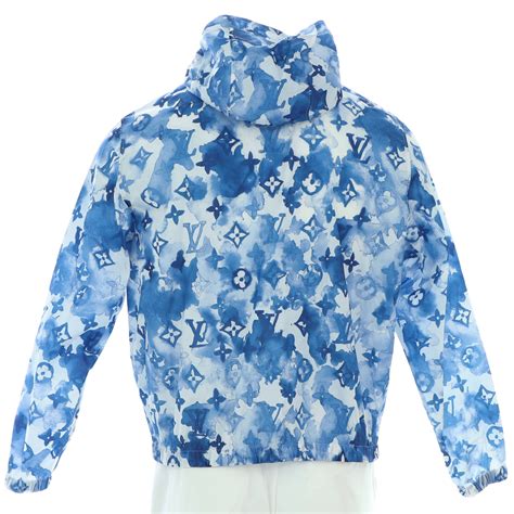 louis vuitton blue watercolor windbreaker